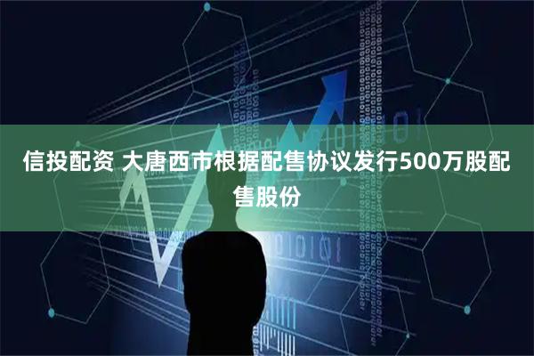 信投配资 大唐西市根据配售协议发行500万股配售股份