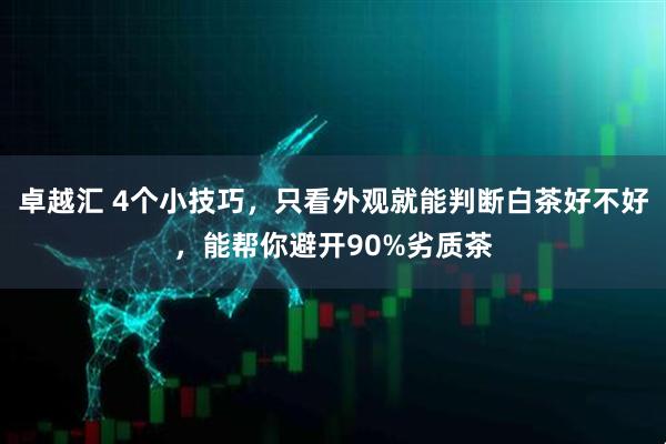 卓越汇 4个小技巧，只看外观就能判断白茶好不好，能帮你避开90%劣质茶