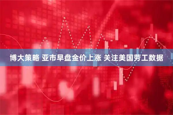 博大策略 亚市早盘金价上涨 关注美国劳工数据